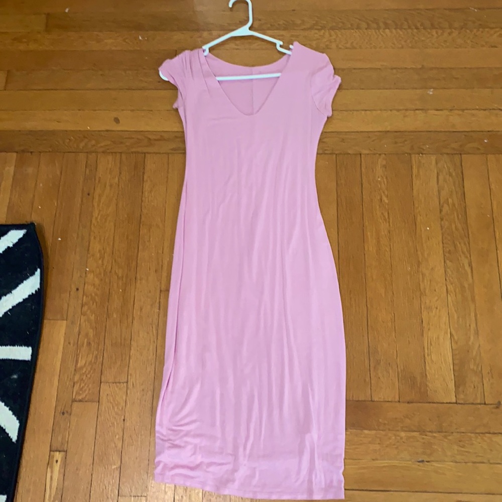 Light pink midi dress